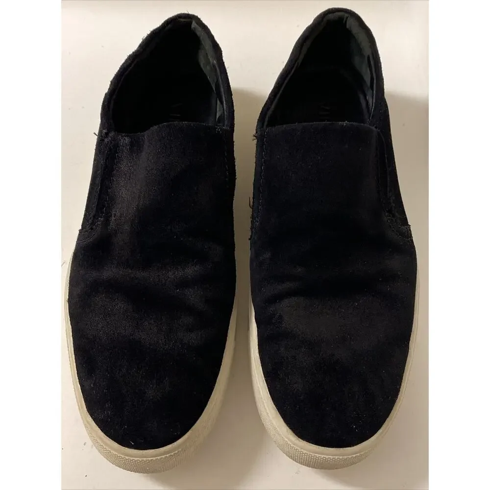 VINCE Slip On Black Leather‎ Mens Shoes Size 9M UK 40 Casual Dress